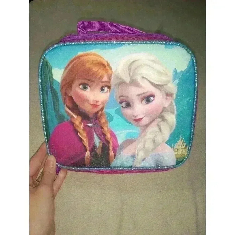 Frozen Anna Elsa Lunch Bag Insulated Disney Sisters Princess